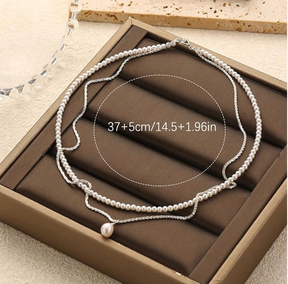 Natural Pearl Pendant 
& S925 Sterling Silver Necklace for Women | Gift for Her