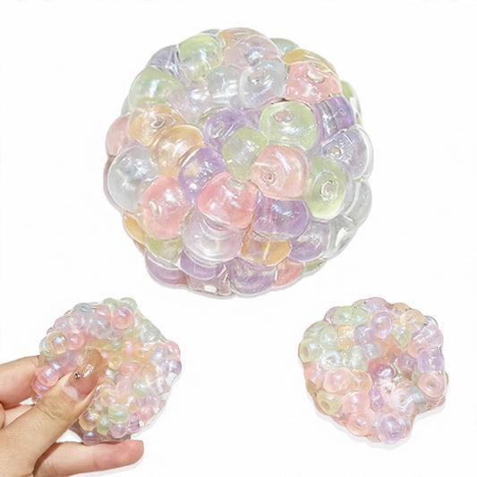 Crunchy Bead Ball Squishies 6cm Multicolor