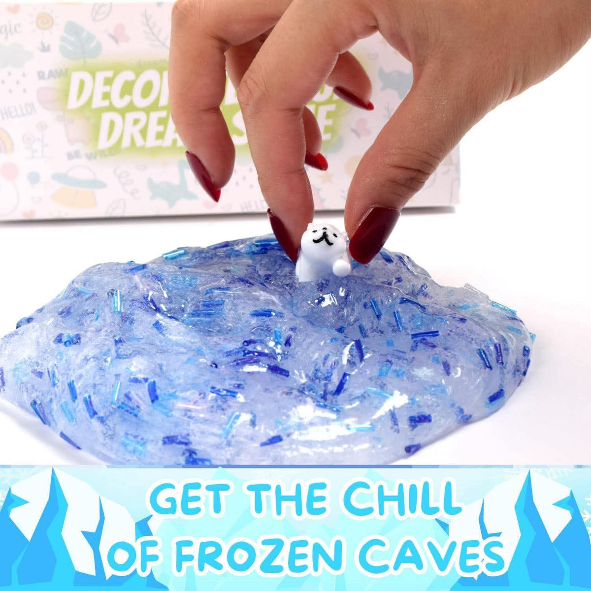 ICE AGE SLIME 2-PACK SET (Cloud + Crystal Clear)