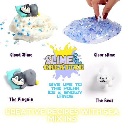 ICE AGE SLIME 2-PACK SET (Cloud + Crystal Clear)