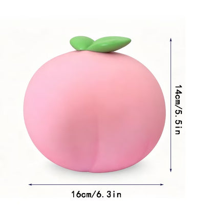 Jumbo Peach 6" Scented Squishy Squeeze Sensory Fidget Toy