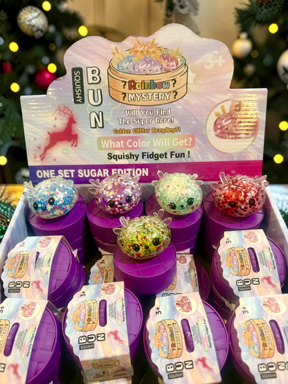 Christmas Reindeer Dumpling Mini 5cm Mystery Boba Gel Balls Squishy Fidget Toy