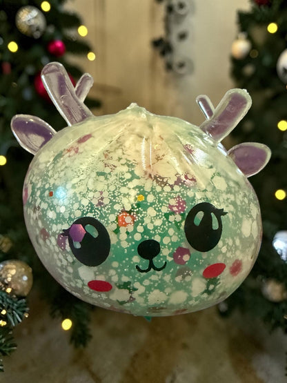Christmas Reindeer Dumpling Mini 5cm Mystery Boba Gel Balls Squishy Fidget Toy