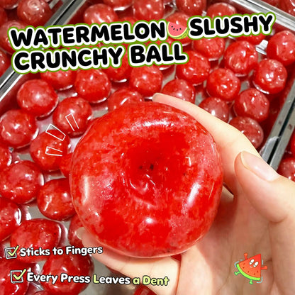 Watermelon Slushy Squishy – Moldable Vaseline & Ice Sand, Silky TPR Crunchy Sound