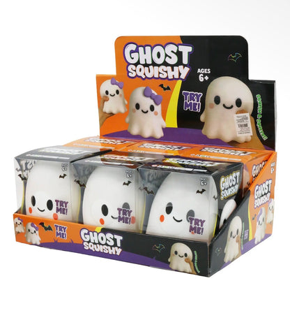 6” Giant Jumbo Cute Ghost Squishy Toy | Flour-Filled Sensory Fidget Relief