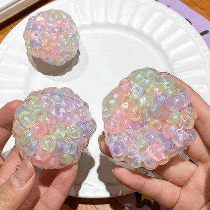Crunchy Bead Ball Squishies 6cm Multicolor