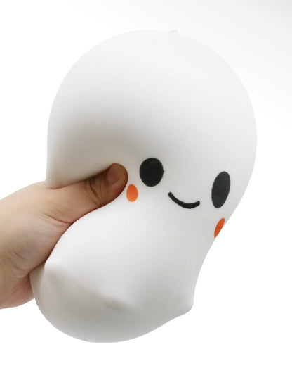 6” Giant Jumbo Cute Ghost Squishy Toy | Flour-Filled Sensory Fidget Relief