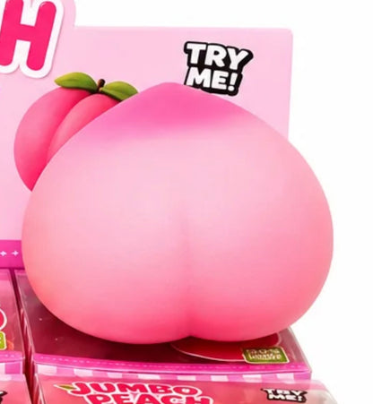 Jumbo Peach 6" Scented Squishy Squeeze Sensory Fidget Toy