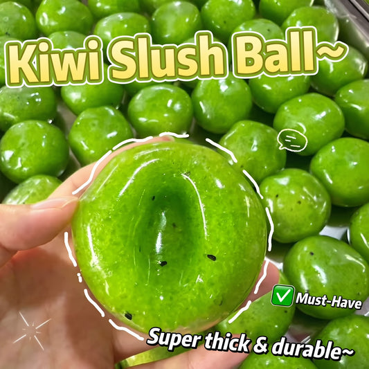 Kiwi Slushy Squishy – Moldable Vaseline & Ice Sand, Silky TPR Crunchy Sound
