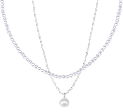 Natural Pearl Pendant 
& S925 Sterling Silver Necklace for Women | Gift for Her