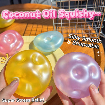 Large Coconut Oil Filled Squishy Ball 6cm Moldable