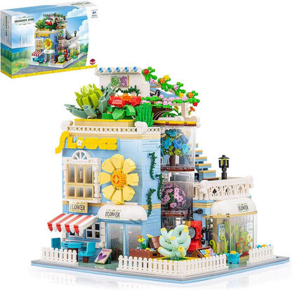 DIY Flower House & Succulent Garden Building Set - 2091 Piece Creative Model Kit