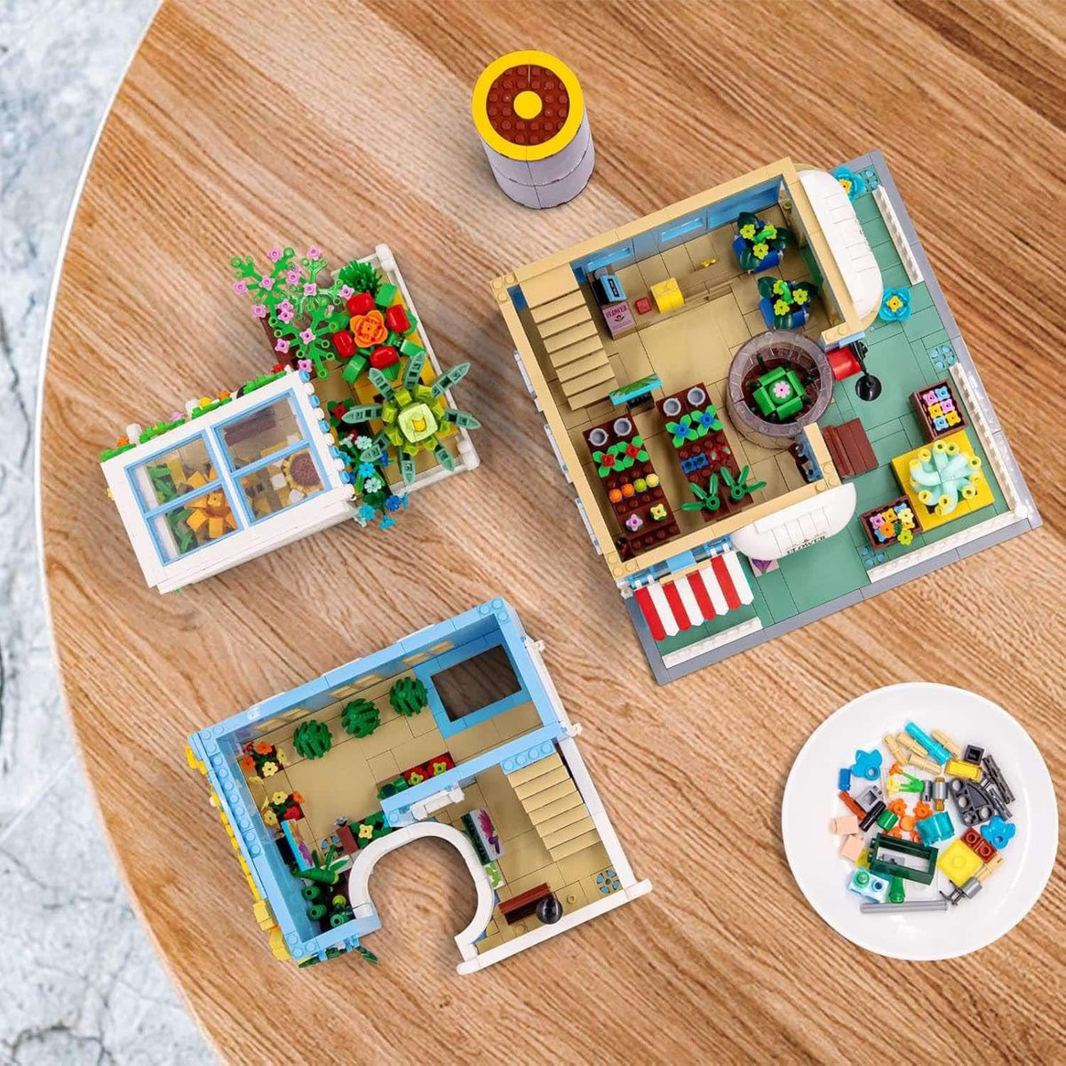 DIY Flower House & Succulent Garden Building Set - 2091 Piece Creative Model Kit