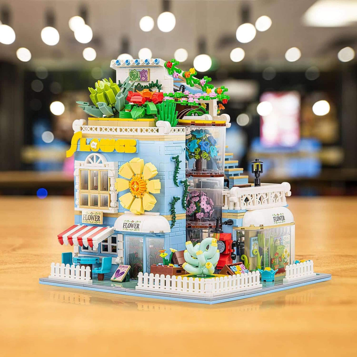 DIY Flower House & Succulent Garden Building Set - 2091 Piece Creative Model Kit