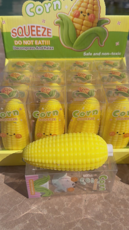 Crunchy Corn Squishy Toy 11.5cm Building Block & Clay Filled Sensory Fidget Toy Stress Relief